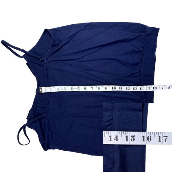 Lane Bryant Ruffled Tank Top Plus Size 14/16 Dark Blue - Picture 11 of 11